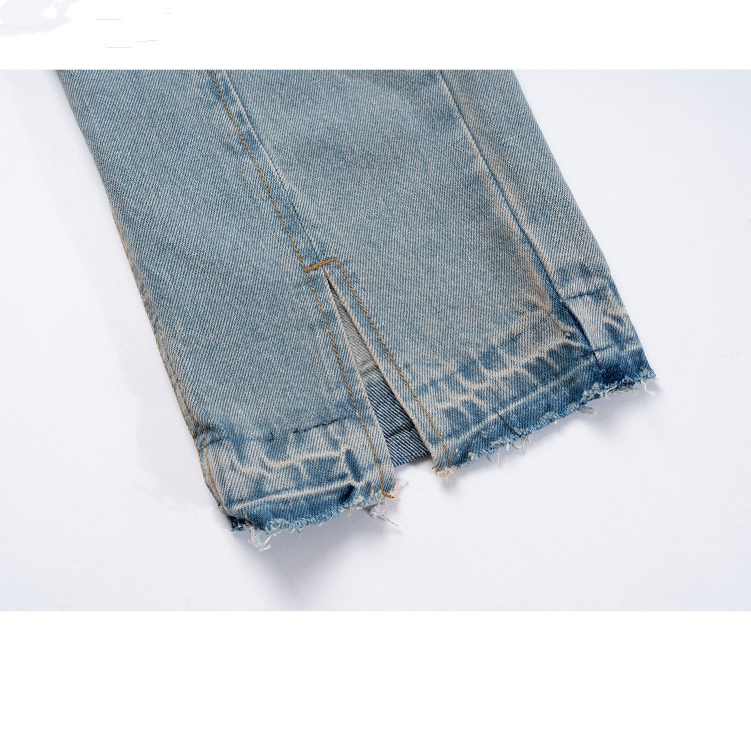 Trousers Trousers Unisex High Street Cat Whisker Blue Jeans