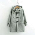 Coat Hooded Student Woolen Coat Female