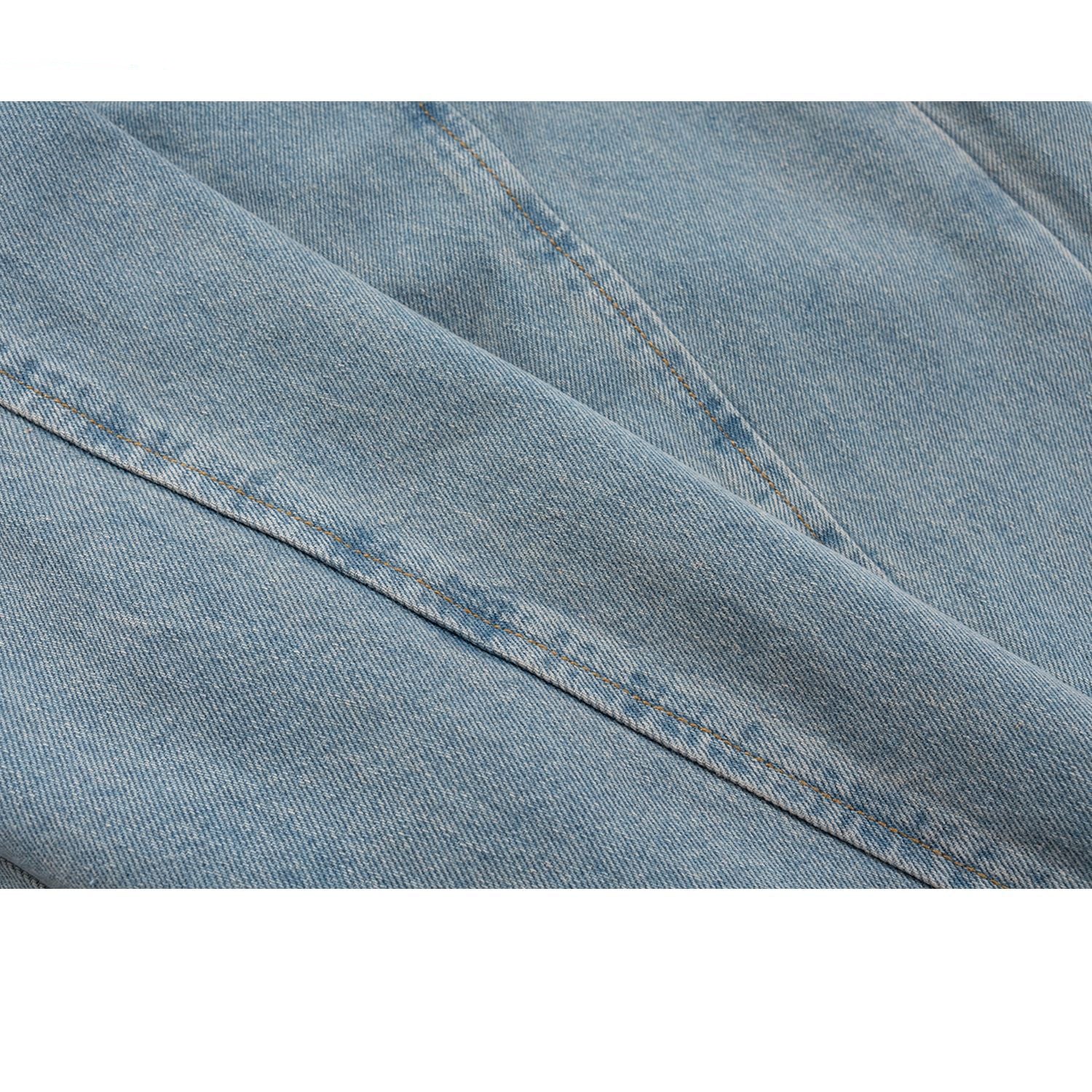 Trousers Trousers Unisex High Street Cat Whisker Blue Jeans