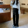 High Waist Loose Wide Leg Trousers Floor Length Trousers